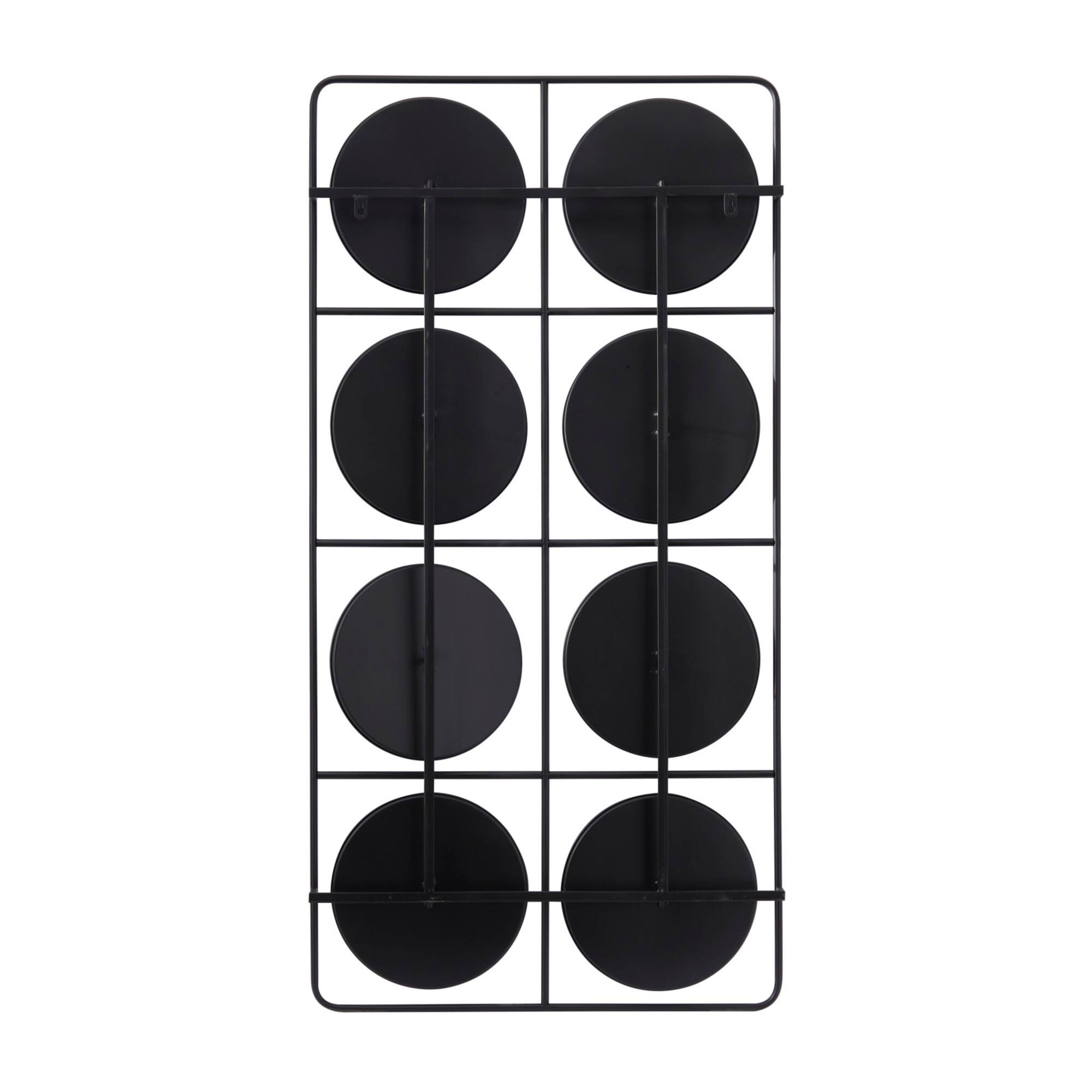 Black Modern Wall Decor, 24" x 3" x 47"